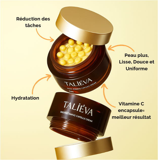 Crème Capsule Vitamine C- Anti Taches- Hydratante